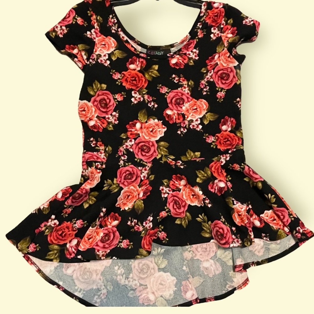 Floral Peplum Shirt